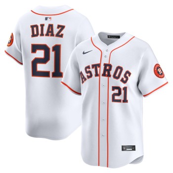 Men's Houston Astros #21 Yainer Diaz Nike White Home Replica Jersey Men's Houston Astros #21 Yainer Diaz Nike White Home Replica Jersey
