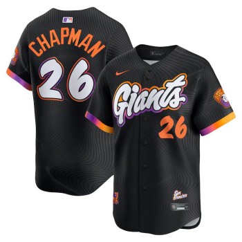 Youth San Francisco Giants #26 Matt Chapman Nike Anthracite 2025 City Connect Limited Jersey