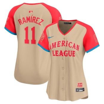 Women's American League Jose Ramirez Cream 2024 MLB All-Star Game Limited Player Jersey Women's American League Jose Ramirez Cream 2024 MLB All-Star Game Limited Player Jersey