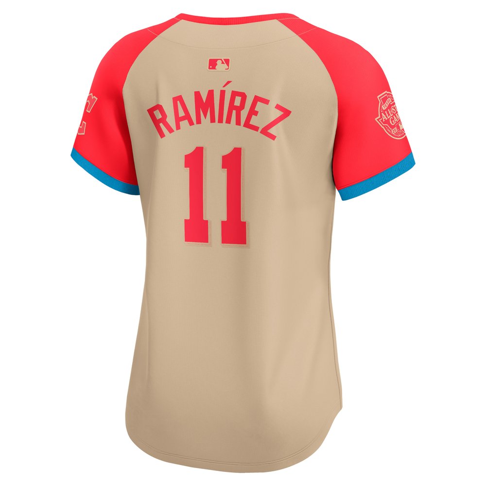 Women's American League Jose Ramirez Cream 2024 MLB All-Star Game Limited Player Jersey