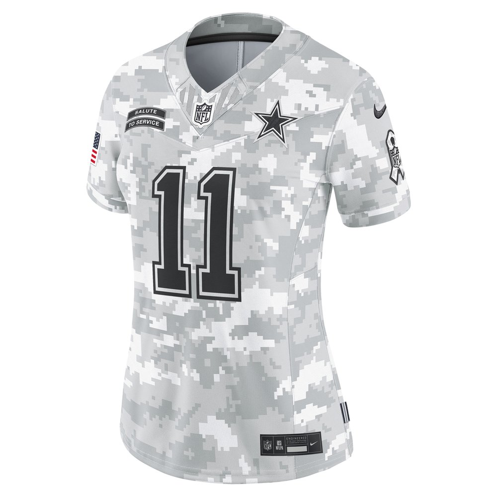 Women's Dallas Cowboys Micah Parsons Arctic Camo 2024 Salute to Service Limited Jersey