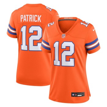 Women's Denver Broncos Tim Patrick Orange Mile High Collection 1977 Throwback Player Game Jersey Women's Denver Broncos Tim Patrick Orange Mile High Collection 1977 Throwback Player Game Jersey