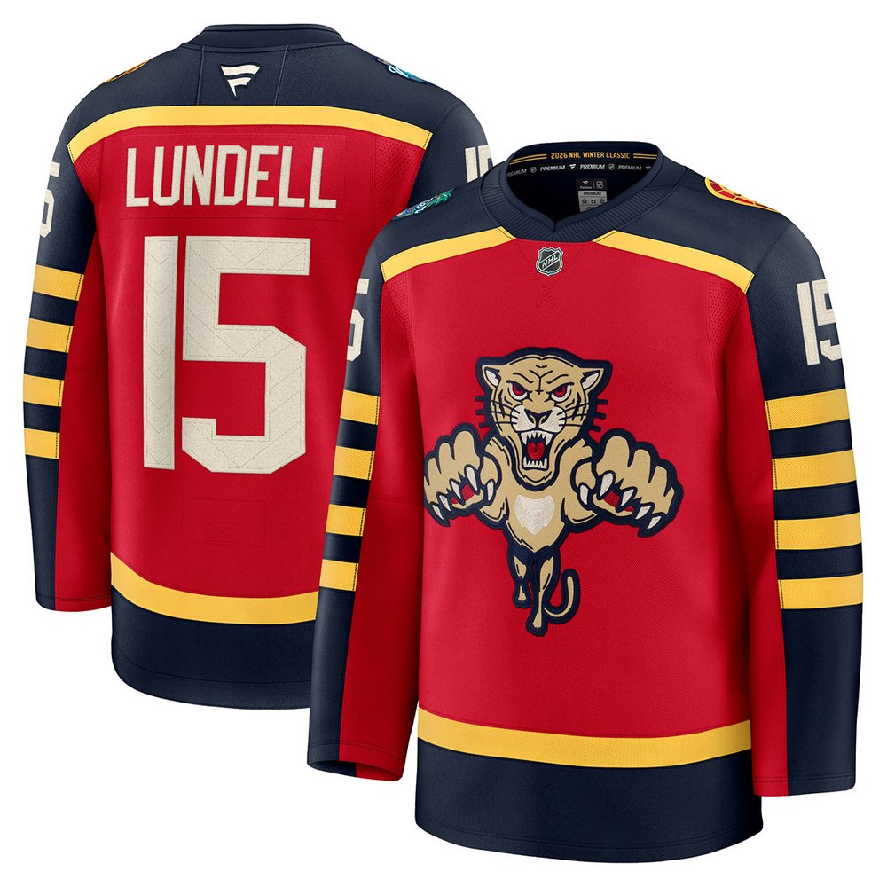 Youth Florida Panthers #15 Anton Lundell Red NHL 2026 Winter Classic Jersey Youth Florida Panthers #15 Anton Lundell Red NHL 2026 Winter Classic Jersey