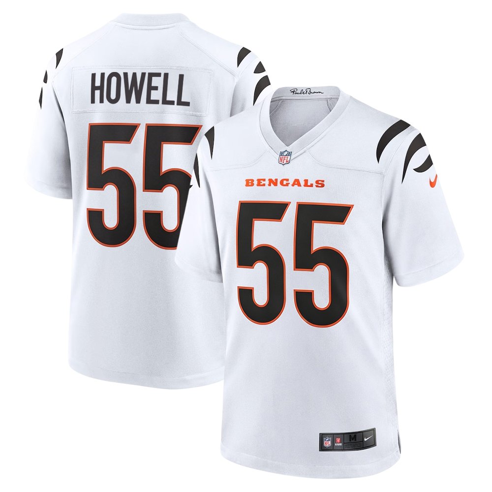 Men's Cincinnati Bengals #55 Cashius Howell White 2026 NFL Draft Game Jersey