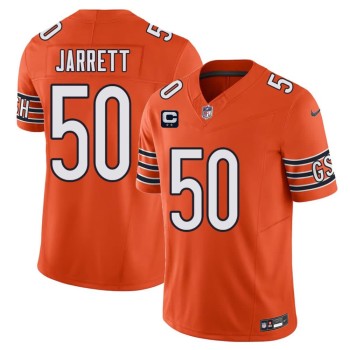 Men's Chicago Bears #50 Grady Jarrett Orange 2026 2-Star C Patch Vapor F.U.S.E. Untouchable Limited Jersey Men's Chicago Bears #50 Grady Jarrett Orange 2026 2-Star C Patch Vapor F.U.S.E. Untouchable Limited Jersey