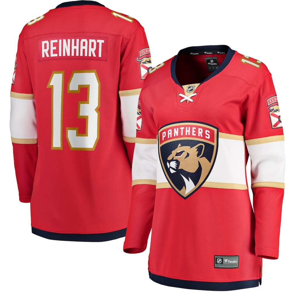 Women's Florida Panthers #13 Sam Reinhart Red Player Jersey