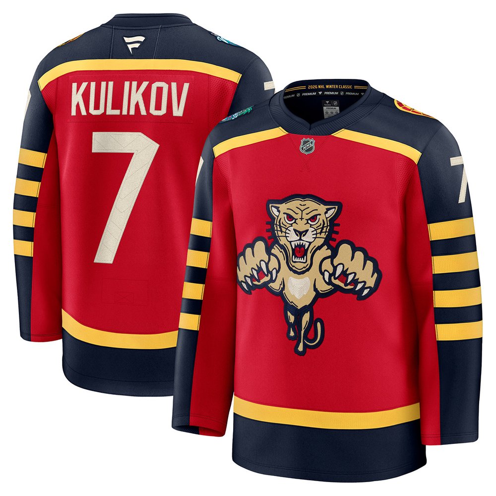 Youth Florida Panthers #7 Dmitry Kulikov Red NHL 2026 Winter Classic Jersey Youth Florida Panthers #7 Dmitry Kulikov Red NHL 2026 Winter Classic Jersey