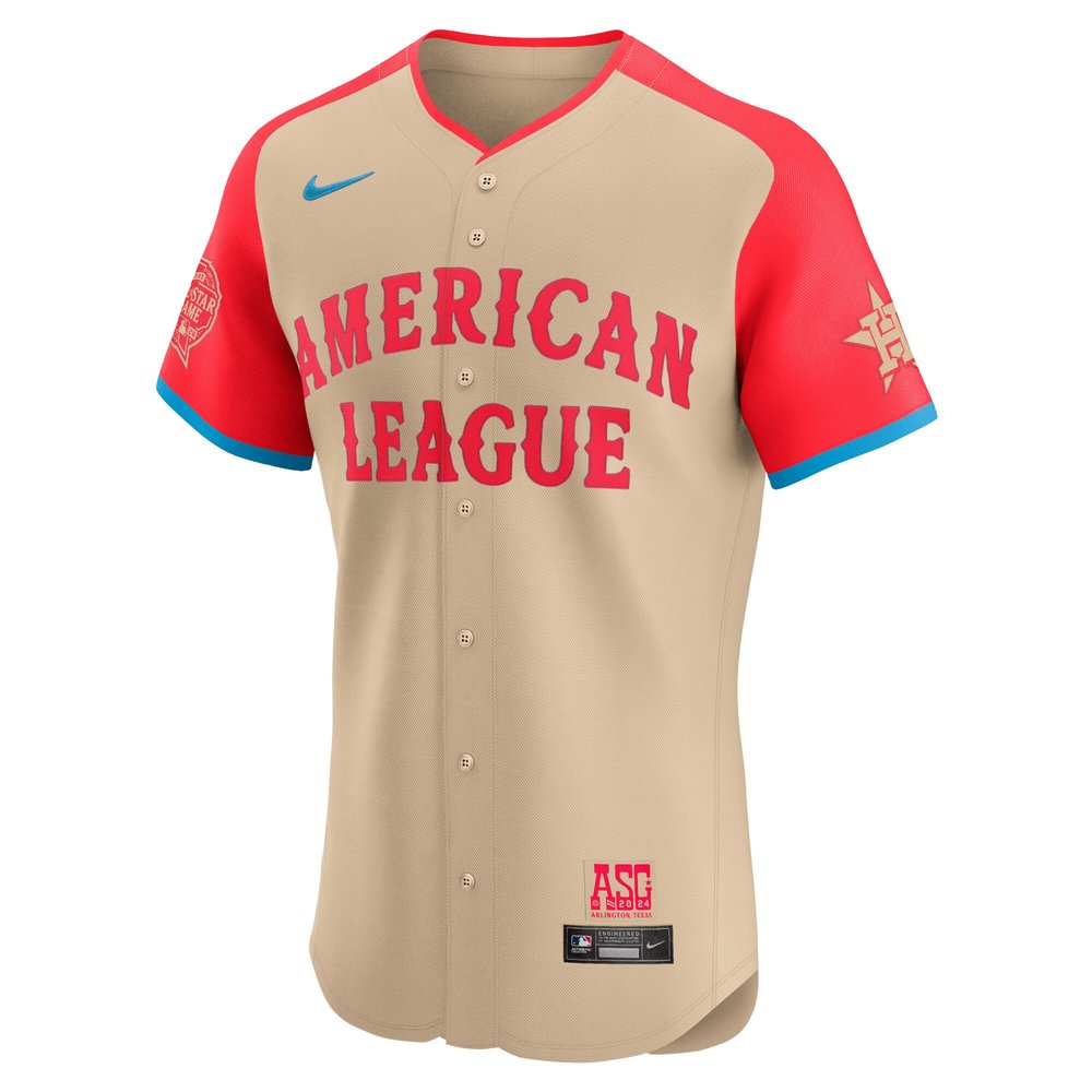 Men's American League Jose Altuve Cream 2024 MLB All-Star Game Elite Player Jersey
