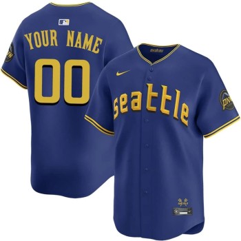 Youth Seattle Mariners Royal City Connect Limited Custom Jersey