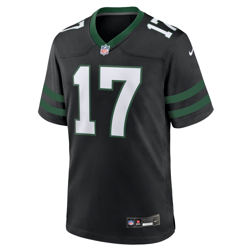 Men's New York Jets #17 Davante Adams Legacy Black Alternate Game Jersey