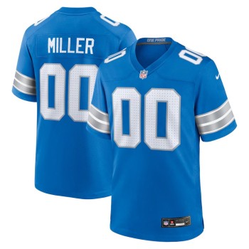Youth Detroit Lions Blake Miller Blue 2026 NFL Draft Game Jersey Youth Detroit Lions Blake Miller Blue 2026 NFL Draft Game Jersey