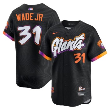 Youth San Francisco Giants #31 LaMonte Wade Jr. Nike Anthracite 2025 City Connect Limited Jersey