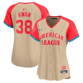 Women's American League Steven Kwan Cream 2024 MLB All-Star Game Limited Player Jersey Women's American League Steven Kwan Cream 2024 MLB All-Star Game Limited Player Jersey