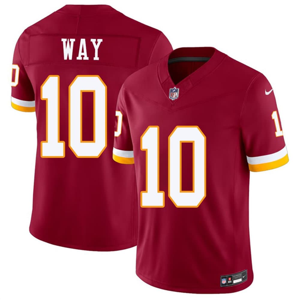 Men's Washington Commanders #10 Tress Way Burgundy 2026 Vapor F.U.S.E. Limited Jersey