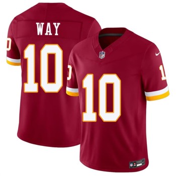 Men's Washington Commanders #10 Tress Way Burgundy 2026 Vapor F.U.S.E. Limited Jersey Men's Washington Commanders #10 Tress Way Burgundy 2026 Vapor F.U.S.E. Limited Jersey