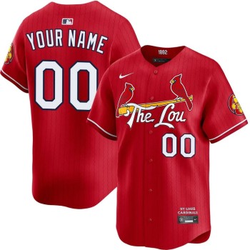 Men's St. Louis Cardinals Red City Connect Limited Custom Jersey