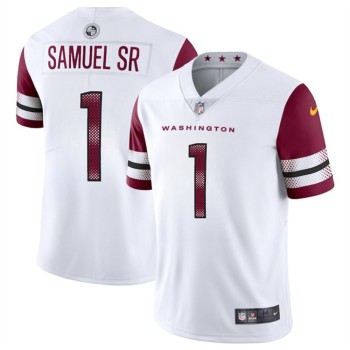 Youth Washington Commanders #1 Deebo Samuel Sr White 2025 Vapor Limited Stitched Football Jersey Youth Washington Commanders #1 Deebo Samuel Sr White 2025 Vapor Limited Stitched Football Jersey