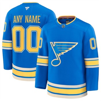 Youth St. Louis Blues Custom Blue 2024-25 Alternate Stitched Hockey Jersey Youth St. Louis Blues Custom Blue 2024-25 Alternate Stitched Hockey Jersey