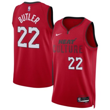 Unisex Miami Heat Jimmy Butler Red 2024/25 Swingman Player Jersey - City Edition Unisex Miami Heat Jimmy Butler Red 2024/25 Swingman Player Jersey - City Edition