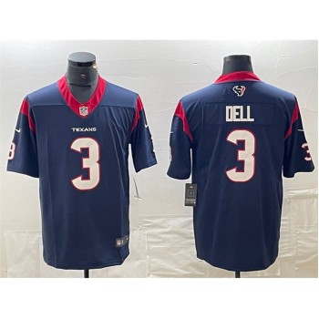 Men's Houston Texans #3 Tank Dell Navy Vapor Untouchable Stitched Football Jersey Men's Houston Texans #3 Tank Dell Navy Vapor Untouchable Stitched Football Jersey