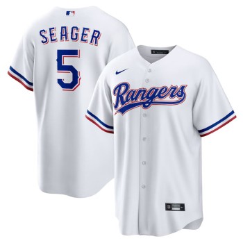 Youth Texas Rangers #5 Corey Seager White Gold Stitched Baseball Jersey