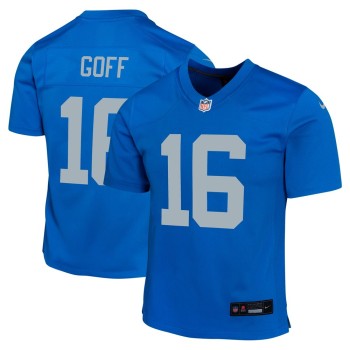 Youth Detroit Lions #16 Jared Goff Blue Alternate Game Jersey Youth Detroit Lions #16 Jared Goff Blue Alternate Game Jersey
