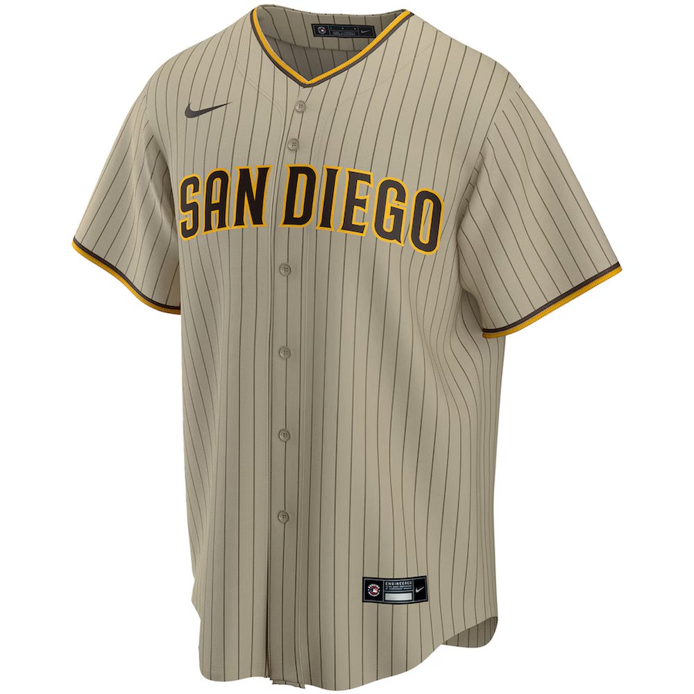 Men's San Diego Padres #23 Fernando Tatis Jr. Nike Tan Alternate Replica Player Jersey
