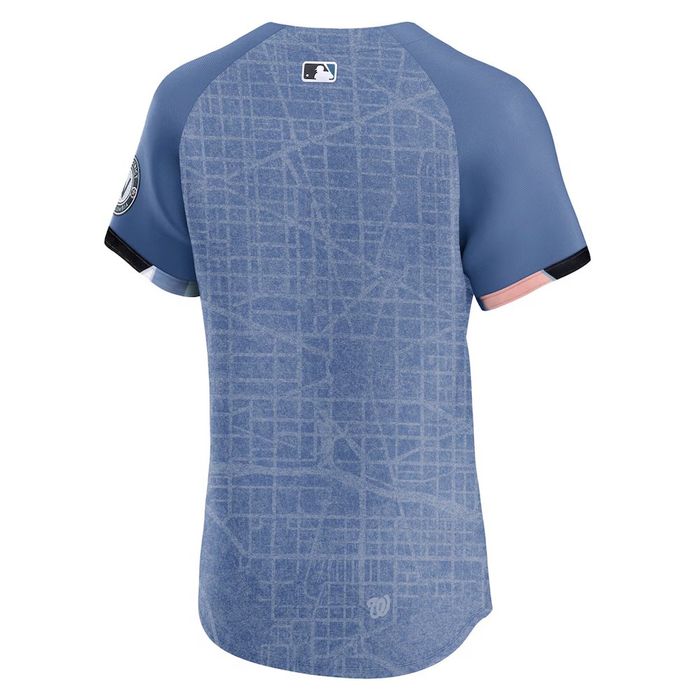 Men's Washington Nationals Nike Blue 2025 City Connect Elite Jersey
