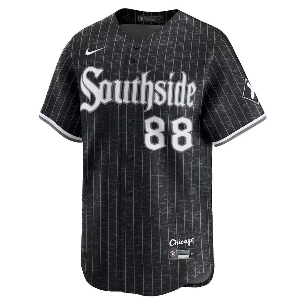 Men's Chicago White Sox #88 Luis Robert Jr. Nike Black City Connect Limited Player Jersey