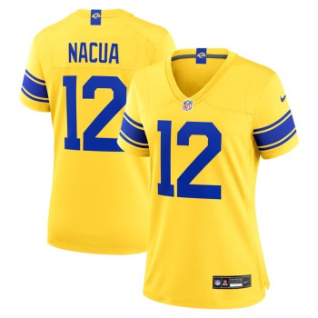 Women's Los Angeles Rams #12 Puka Nacua Nike Classic Sol Game Jersey
