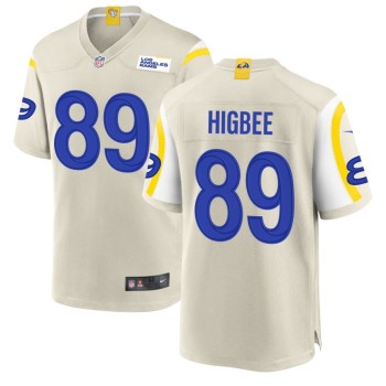 Men's Los Angeles Rams Tyler Higbee Bone Game Player Jersey Men's Los Angeles Rams Tyler Higbee Bone Game Player Jersey