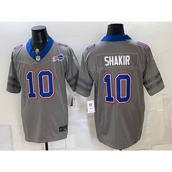 Youth Buffalo Bills #10 Khalil Shakir Nike Gray Vapor F.U.S.E. Limited Jersey
