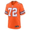 Men's Denver Broncos Garrett Bolles Orange Mile High Collection 1977 Throwback Player Game Jersey