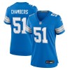 Women's Detroit Lions Steele Chambers  Blue Game Jersey