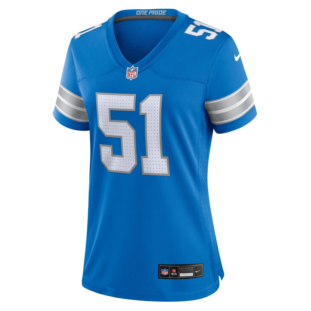 Women's Detroit Lions Steele Chambers  Blue Game Jersey