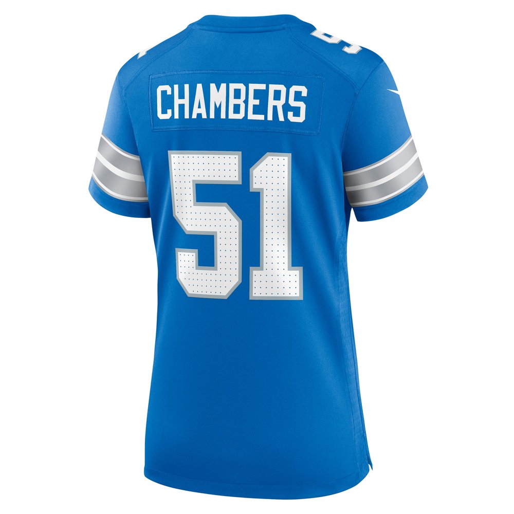 Women's Detroit Lions Steele Chambers  Blue Game Jersey