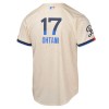 Youth Los Angeles Dodgers #17 Shohei Ohtani Cream 2024 City Connect Limited Player Jersey