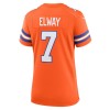 Women's Denver Broncos John Elway Orange Mile High Collection 1977 Throwback Player Game Jersey