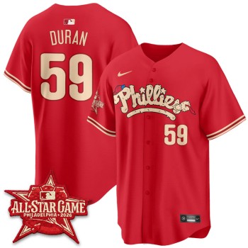 Youth Philadelphia Phillies #59 Jhoan Duran Red 2026 MLB All-Star Jersey