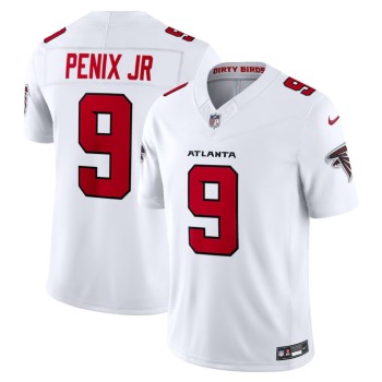 Men's Atlanta Falcons #9 Michael Penix Jr. White Vapor F.U.S.E. Sewn Down Limited Jersey Men's Atlanta Falcons #9 Michael Penix Jr. White Vapor F.U.S.E. Sewn Down Limited Jersey