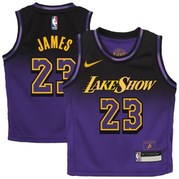 Toddler Los Angeles Lakers #23 LeBron James Purple 2024/25 Swingman City Edition Player Jersey Toddler Los Angeles Lakers #23 LeBron James Purple 2024/25 Swingman City Edition Player Jersey