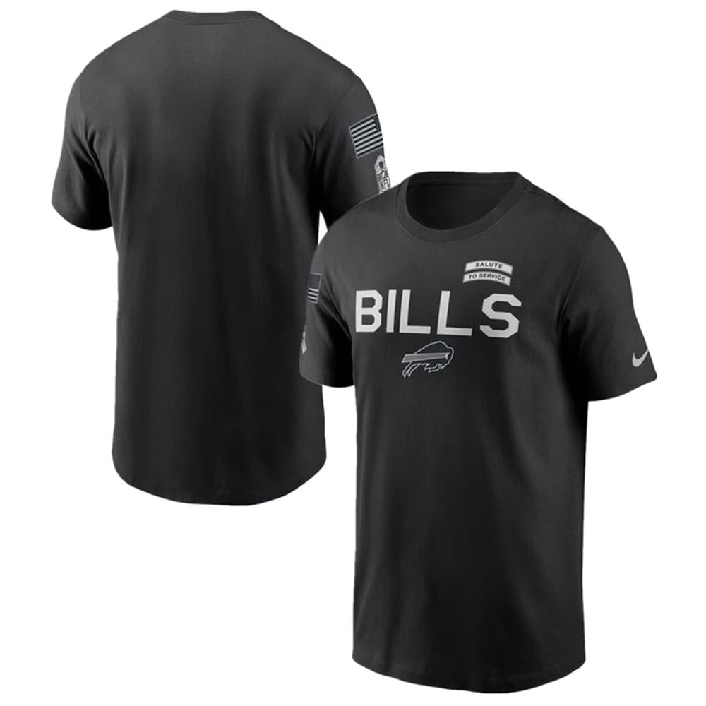Men's Buffalo Bills Black 2026 Salute to Service Sideline Dri-FIT T-Shirt