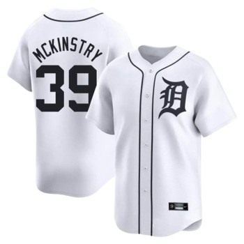 Men's Detroit Tigers #39 Zach McKinstry Nike White Home Limited Player Jersey