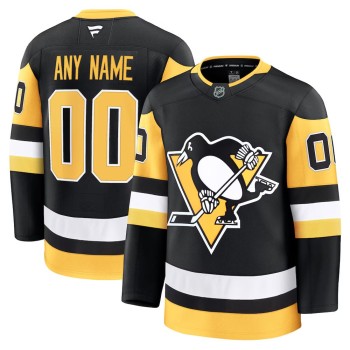 Youth Pittsburgh Penguins Black Home Custom Jersey Youth Pittsburgh Penguins Black Home Custom Jersey