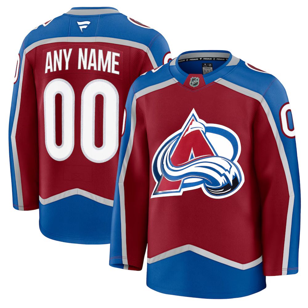 Youth Colorado Avalanche Burgundy Home Custom Jersey Youth Colorado Avalanche Burgundy Home Custom Jersey