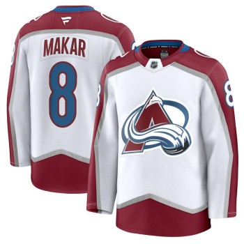 Youth Colorado Avalanche #8 Cale Makar White Away Jersey