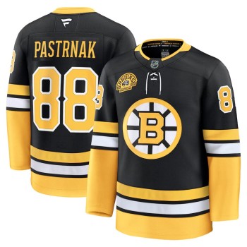 Youth Boston Bruins #88 David Pastrnak Black Alternate 100th Anniversary Jersey
