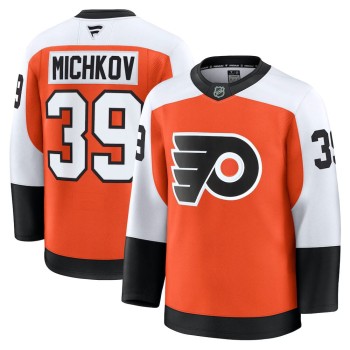Youth Philadelphia Flyers #39 Matvei Michkov Orange Home Jersey Youth Philadelphia Flyers #39 Matvei Michkov Orange Home Jersey