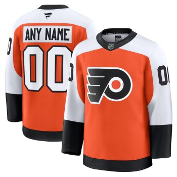Youth Philadelphia Flyers Orange Home Custom Jersey Youth Philadelphia Flyers Orange Home Custom Jersey