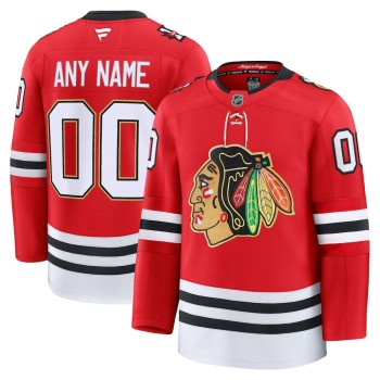 Men's Chicago Blackhawks Red Centennial Premium Custom Jersey Men's Chicago Blackhawks Red Centennial Premium Custom Jersey